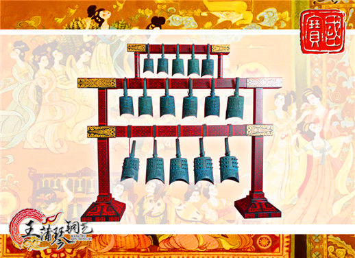 16件套系編鐘、編磬、特鐘、特磬，堂廟祭典用品